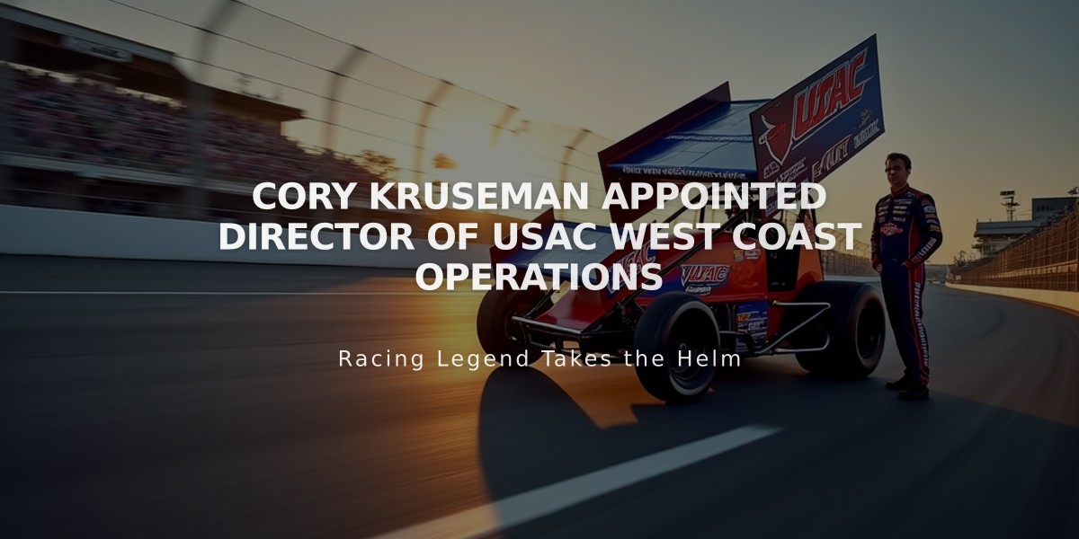 Cory Kruseman Appointed Director of USAC West Coast Operations