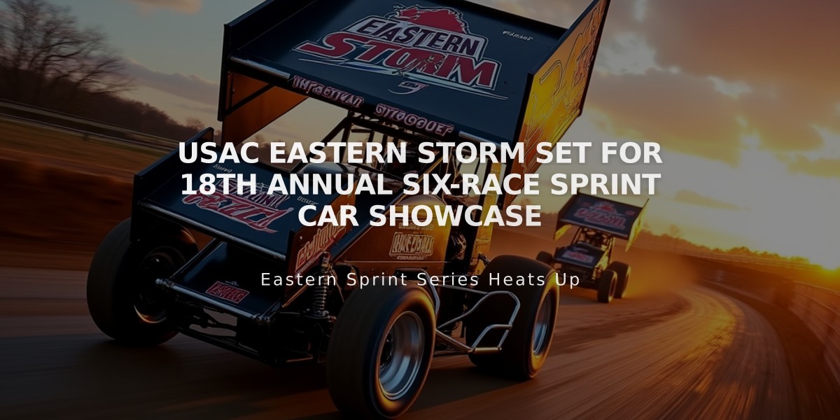 USAC Eastern Storm set for 18th Annual Six-Race Sprint Car Showcase