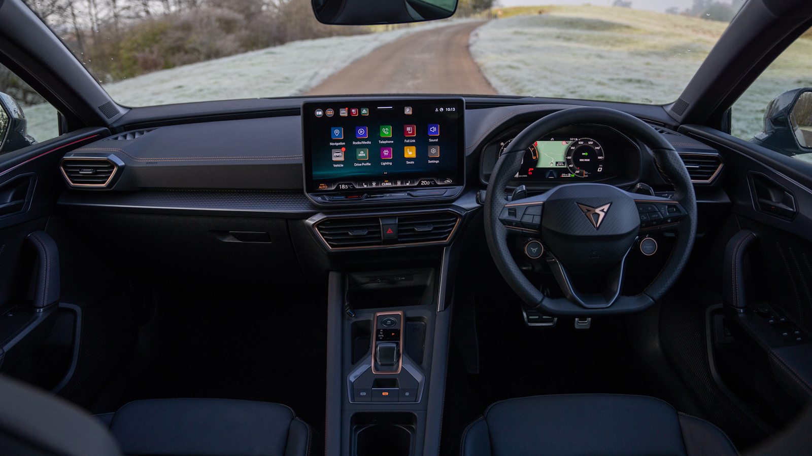 Interior of 2025 Cupra Formentor dashboard