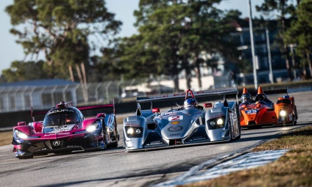 Race cars compete at Sebring circuit